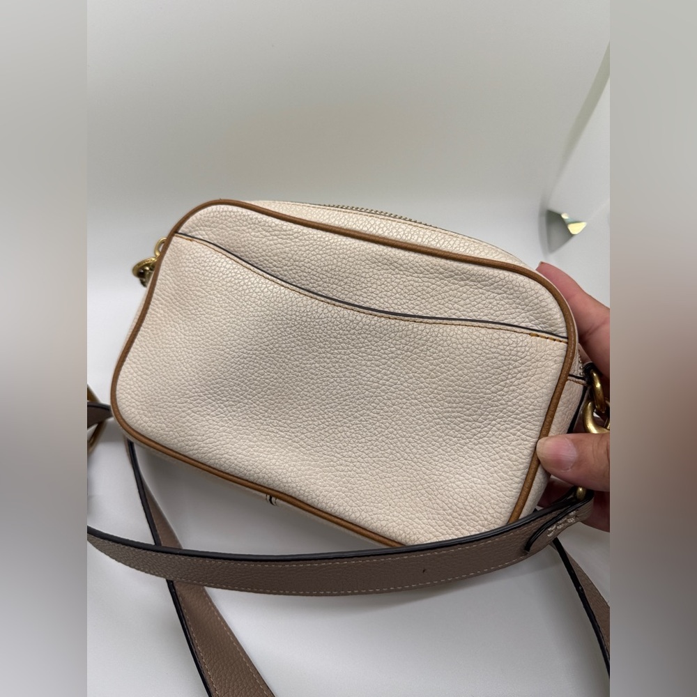 Coach Cream and Tan Crossbody Bag - Picture 9 of 17